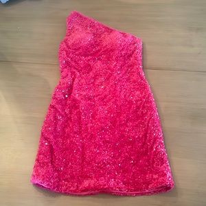 mini hot pink size 6 dress